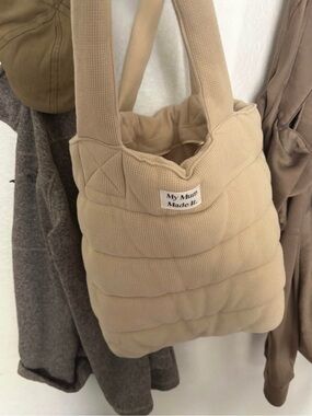 My Mum Made It Cream Quilted Tote Bag
